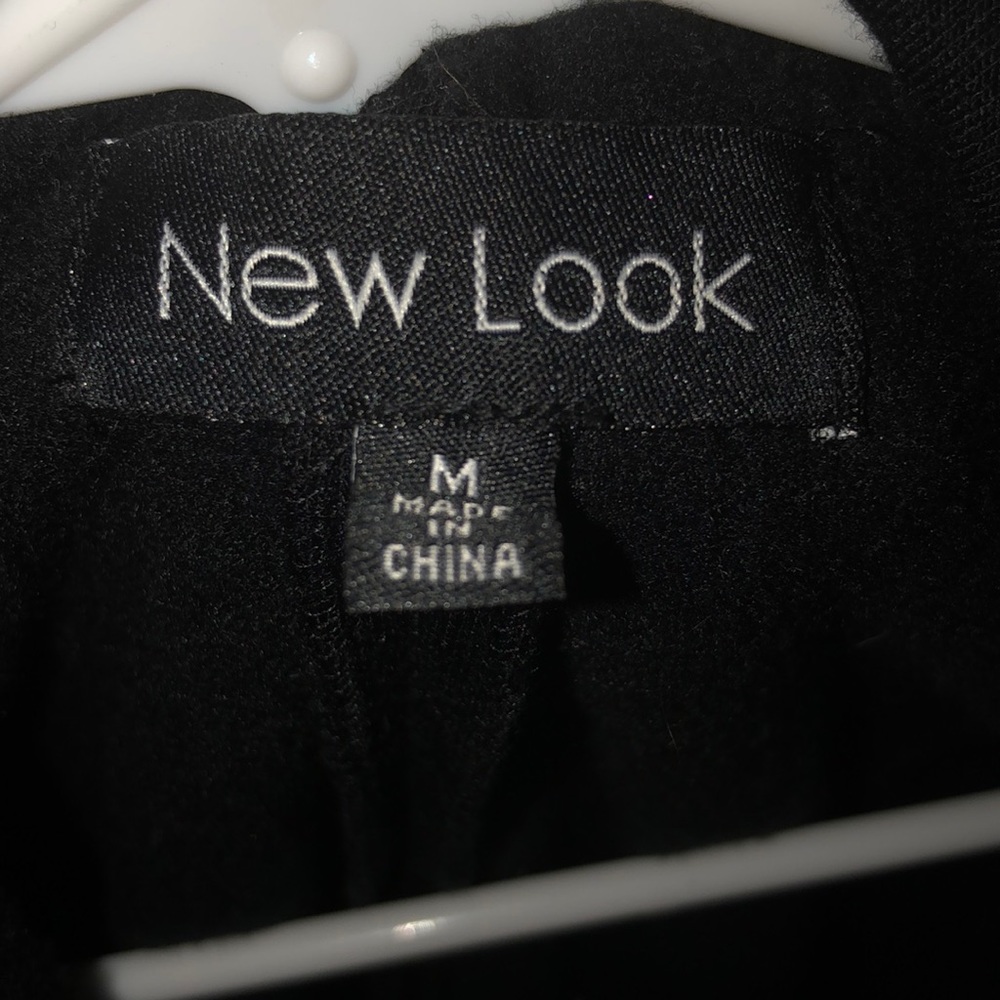 Black cotton pea coat